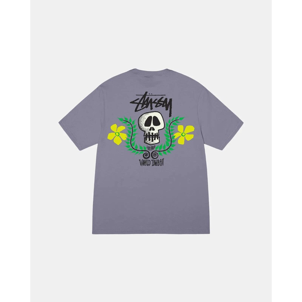 Stussy SKULL CREST TEE - Mauve